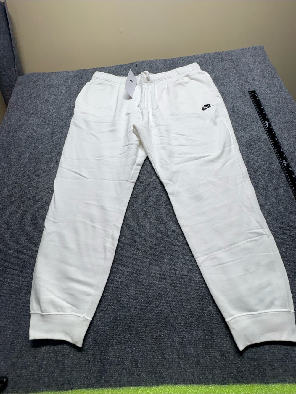 Nike Womens White Fleece Joggers - NEW - size XXL